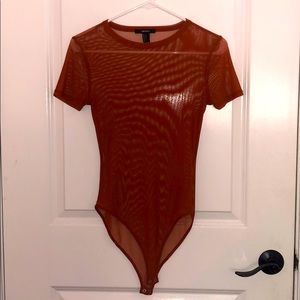 Forever 21 Pumpkin Color Bodysuit